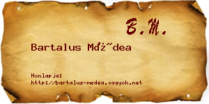 Bartalus Médea névjegykártya