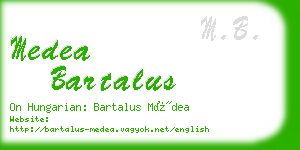 medea bartalus business card